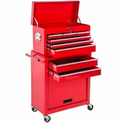 Top 10 ⌛ Tectake Servante d'atelier 8 tiroirs - rouge ⌛