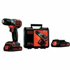 Top 10 🔥 Black & Decker Perceuse-visseuse sans fil 18V Autosense Black&Decker 2 Batteries Lithium 1,5 Ah Mallette 🧨