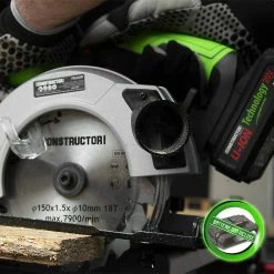 Best reviews of 💯 Scie circulaire sans fil max 20V sans batterie - Lame 150mm 18 dents - Constructor 👏 -Pas Cher Facom Magasin 5411074193591 4