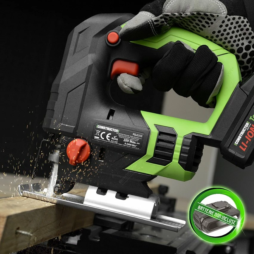 Cheapest 🎉 Scie sauteuse pendulaire max 20V avec batterie 4Ah et chargeur - Constructor 🔥 4 Cheapest 🎉 Scie sauteuse pendulaire max 20V avec batterie 4Ah et chargeur - Constructor 🔥 – Image 4