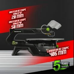 Best Sale ⌛ Scie à chantourner 120 W avec vitesse variable - Longueur de lame 127mm - Constructor ⭐ -Pas Cher Facom Magasin 5411074201142 3