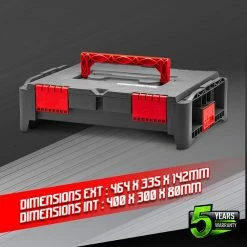 Best reviews of 👏 Boîte à outils empilable en plastique 46.4x33.5x14.2cm - Constructor ✔️ -Pas Cher Facom Magasin 5411074202217 3