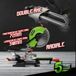 New 🔔 Scie à onglets radiale 1800W - Lame 254mm 36 dents - Constructor ✔️ -Pas Cher Facom Magasin 5411074202507 3