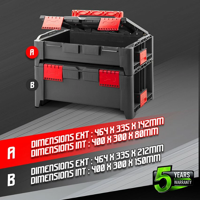 Best Sale ✨ Constructor Lot de 2 coffrets empilables BEPS1 + BEPS2 - Const 🎉 3 Best Sale ✨ Constructor Lot de 2 coffrets empilables BEPS1 + BEPS2 - Const 🎉 – Image 3