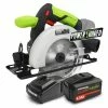 Promo 😀 Scie circulaire max 20V + batterie 4Ah + chargeur - Lame 150mm 18 dents - Constructor 💯