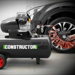 Outlet 🤩 Compresseur à huile 100L bicylindre - 8 bars - 2.2Kw - Constructor 🛒 -Pas Cher Facom Magasin 5411074215316 5