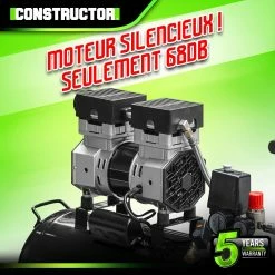 Discount ✨ Compresseur 750W - 50L silencieux - 8 bars - Constructor 🎁 -Pas Cher Facom Magasin 5411074215323 4