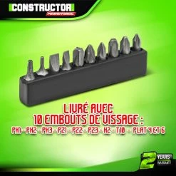 Outlet 👍 Constructor promotional Tournevis rechargeable 3.6V lithium 1.3Ah ❤️ -Pas Cher Facom Magasin 5411074215378 3