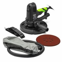 Wholesale 🛒 Ponceuse plâtre 1220W - 225mm avec sac récupérateur et 8 abrasifs - Constructor 🧨