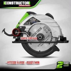 Cheapest ❤️ Scie circulaire 1200W avec lame de 185mm - Constructor PROMOTIONAL 👏 -Pas Cher Facom Magasin 5411074215514 4