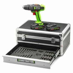 Deals 🥰 Constructor Perceuse visseuse 18V avec percussion -2 batteries ❤️