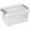 Deals ⌛ Allibert CURVER | HANDY PLUS 6L CLIPS GRIS, Rangement, Transparent, 29,4 x 19,4 x 15 cm 👏