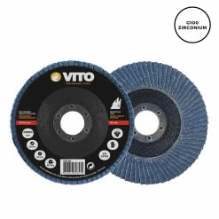 Best Pirce 🌟 Disque à lamelle Diamètre 115 mm Alésage 22 mm- G100 zirconium VITOPOWER 🥰 -Pas Cher Facom Magasin 5604612628598 3