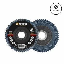 Cheap 💯 Disque à lamelle Diamètre 115 mm Alésage 22 mm - G100 flexible zirconium VITOPOWER 🎉 -Pas Cher Facom Magasin 5604612628635 3