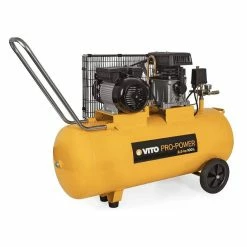 Cheap ❤️ Compresseur à courroie 100L 8 bar 1900W 230V AC 2.5 CV VITO ⭐