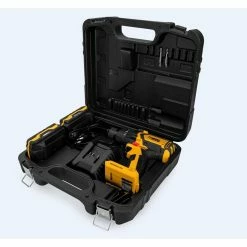 Cheapest 💯 Perceuse Visseuse Brushless 20V + 2 batteries Lithium 2Ah + Coffret 32 Embouts + Chargeur et Mallette VITOPropower 🧨 -Pas Cher Facom Magasin 5604612704162 2