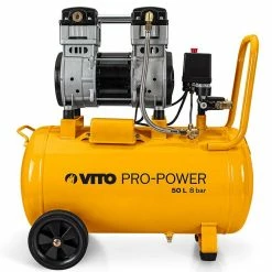 Brand new ⭐ Compresseur d'air Silencieux 50L 1.5 CV 1100W VITO 8 bar ⌛