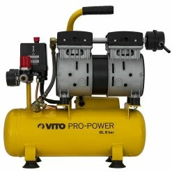 Coupon ✔️ Compresseur d'air Silencieux 6L 8 bar 0.7 CV 500W VITO 🤩