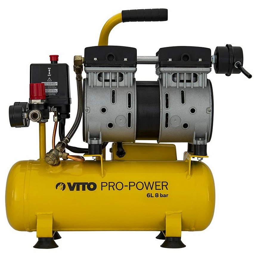 Coupon ✔️ Compresseur d'air Silencieux 6L 8 bar 0.7 CV 500W VITO 🤩 1 Coupon ✔️ Compresseur d'air Silencieux 6L 8 bar 0.7 CV 500W VITO 🤩