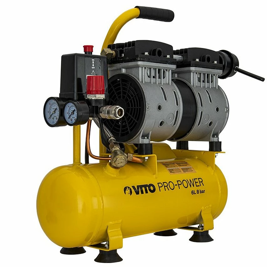 Coupon ✔️ Compresseur d'air Silencieux 6L 8 bar 0.7 CV 500W VITO 🤩 2 Coupon ✔️ Compresseur d'air Silencieux 6L 8 bar 0.7 CV 500W VITO 🤩 – Image 2