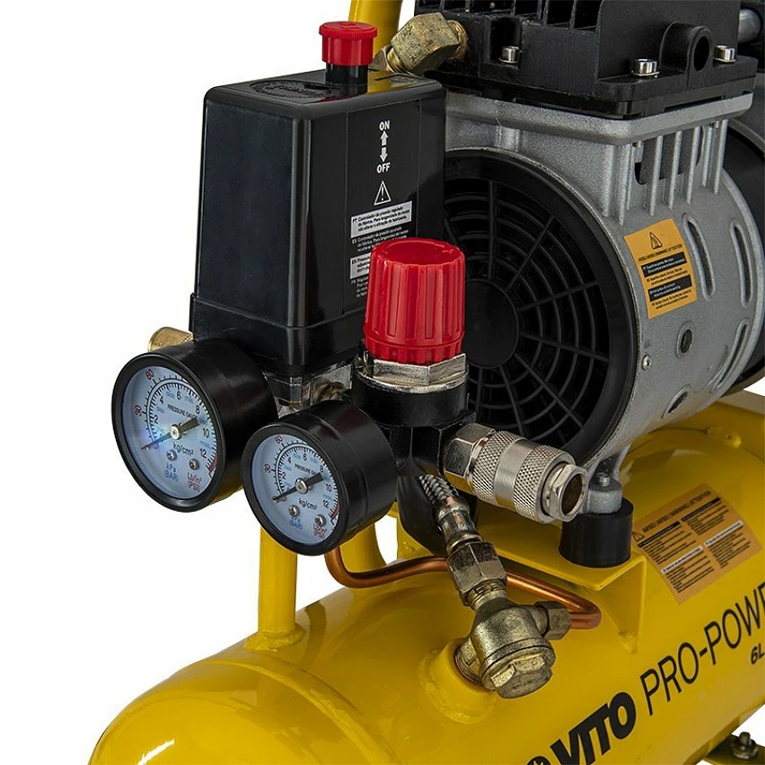 Coupon ✔️ Compresseur d'air Silencieux 6L 8 bar 0.7 CV 500W VITO 🤩 4 Coupon ✔️ Compresseur d'air Silencieux 6L 8 bar 0.7 CV 500W VITO 🤩 – Image 4