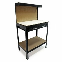 Best Sale 🔥 Sans marque Établi D’atelier 1150x550x1400mm Table Travail Paroi Perforée Tiroir 💯