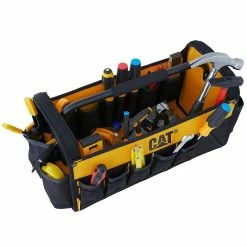 Best Pirce 👍 Sac à outils 12L Caterpillar Polyester / PVC 1 poche intérieure 16 poches extérieures 🧨 -Pas Cher Facom Magasin 5711013109684 4