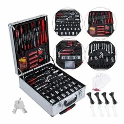 Buy 🧨 Valise outils et accessoires malette en aluminium avec roulettes 999 pièces HobbyTech ⌛