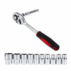 Coupon 😉 Cliquet 1/4" et douilles 6 pans Chrome Vanadium Lot de 13 pièces HobbyTech ✨ -Pas Cher Facom Magasin 7141253338359 3