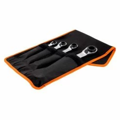 Outlet 🥰 BAHCO - Jeu de clés polygonales à cliquet 4 en 1 - 4 pcs/pochette ✔️