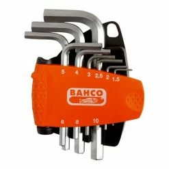 Cheap 🧨 BAHCO - Jeu de clés mâles 6 pans, métriques, finiti nickel et support compact - 9 pc 🎉