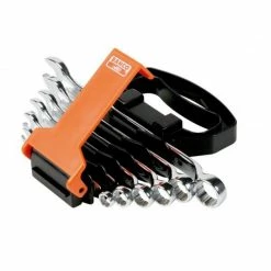 New 🔥 BAHCO - Jeu de clés mixtes contre-coudées à cliquet, métriques -6pc/support en plastique 🧨