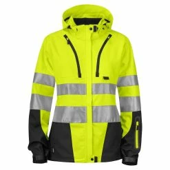 Wholesale 😀 Projob 6423 PARKA HV SOFTSHELL FEMME EN ISO 20471 ✔️ -Pas Cher Facom Magasin 7316220606773 1
