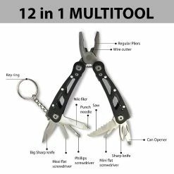 Cheapest 🌟 VELAMP Pince métallique multi-outils et multi-usages 12 en 1, pliable. ⌛ -Pas Cher Facom Magasin 8003910107342 3