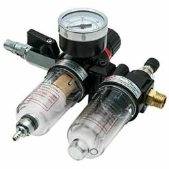 Cheapest 👍 Tophomer 1.5MPa Filtre Régulateur Pression Huile/Eau Séparateur Piège Aérographe, Régulateurs Filtre Source air avec Manomètre 🔔