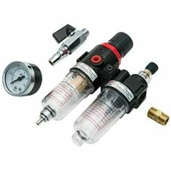Cheapest 👍 Tophomer 1.5MPa Filtre Régulateur Pression Huile/Eau Séparateur Piège Aérographe, Régulateurs Filtre Source air avec Manomètre 🔔 -Pas Cher Facom Magasin 8414852267726 3