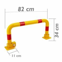 Best deal ⭐ PrimeMatik Barrière de parking stationnement pliable avec serrure 850 mm 😍 -Pas Cher Facom Magasin 8434852028165 3