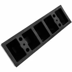 Best Pirce ⭐ PrimeMatik Butoir de stationnement Arrêt roue pour parking en caoutchouc et réflecteurs 55 cm 🔥 -Pas Cher Facom Magasin 8434852028196 6 1