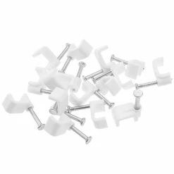 Flash Sale 🥰 BeMatik Clips pour pour câble plat 5x3 mm lot de 50 unités de pince à ongles blanc 💯 -Pas Cher Facom Magasin 8434852045391 5