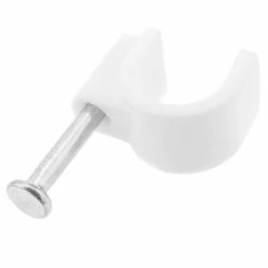 Best Pirce 😀 BeMatik Clips pour pour câble rond 6 mm lot de 20 unités de pince à ongles blanc 🎉 -Pas Cher Facom Magasin 8434852045414 5 2