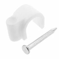 Best Pirce 😀 BeMatik Clips pour pour câble rond 6 mm lot de 20 unités de pince à ongles blanc 🎉 -Pas Cher Facom Magasin 8434852045414 7 2