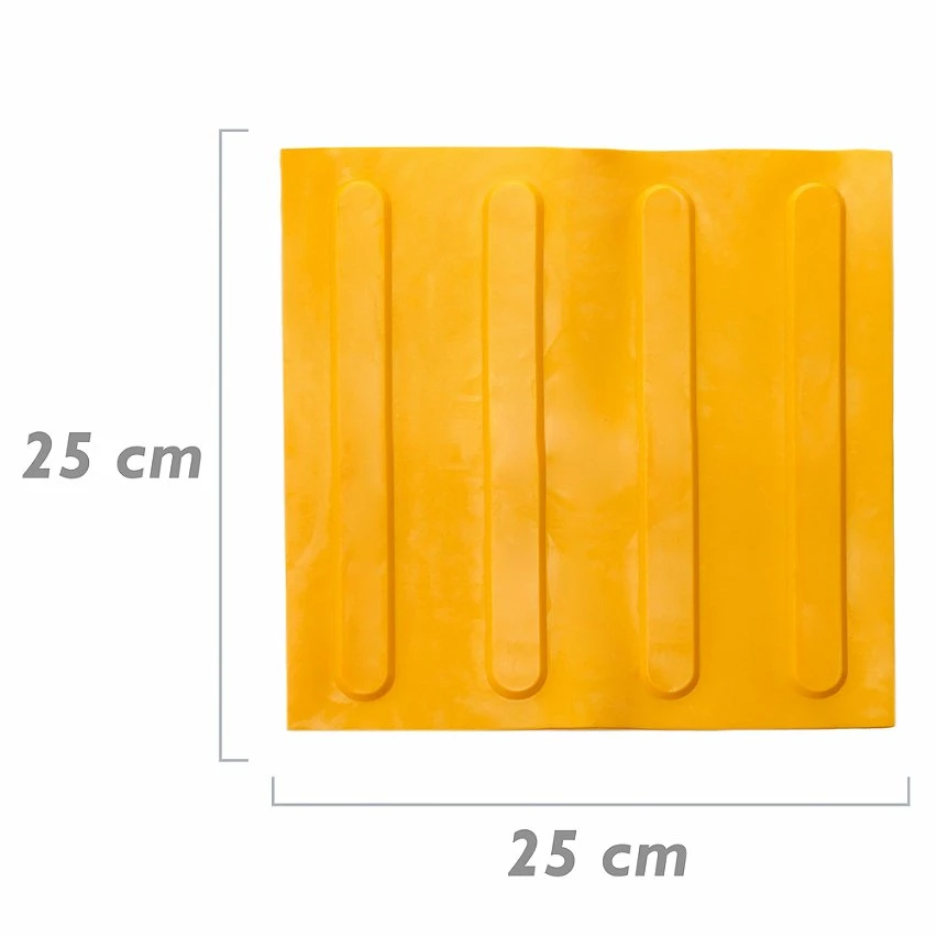 Coupon 👍 PrimeMatik Pavé revêtement de sol tactile pour personnes aveugles 25x25cm avec lignes d'avance jaune 10-pack 🌟 2 Coupon 👍 PrimeMatik Pavé revêtement de sol tactile pour personnes aveugles 25x25cm avec lignes d'avance jaune 10-pack 🌟 – Image 2