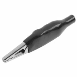 Budget ✔️ BeMatik Pince crocodile noire avec protection pour les connexions électriques ✔️