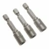Buy 👏 BeMatik Adaptateur hexagonale écrou pilote embout 3 pièce de 1/4" mm x 48 mm 1/4 hex par Tolsen 💯