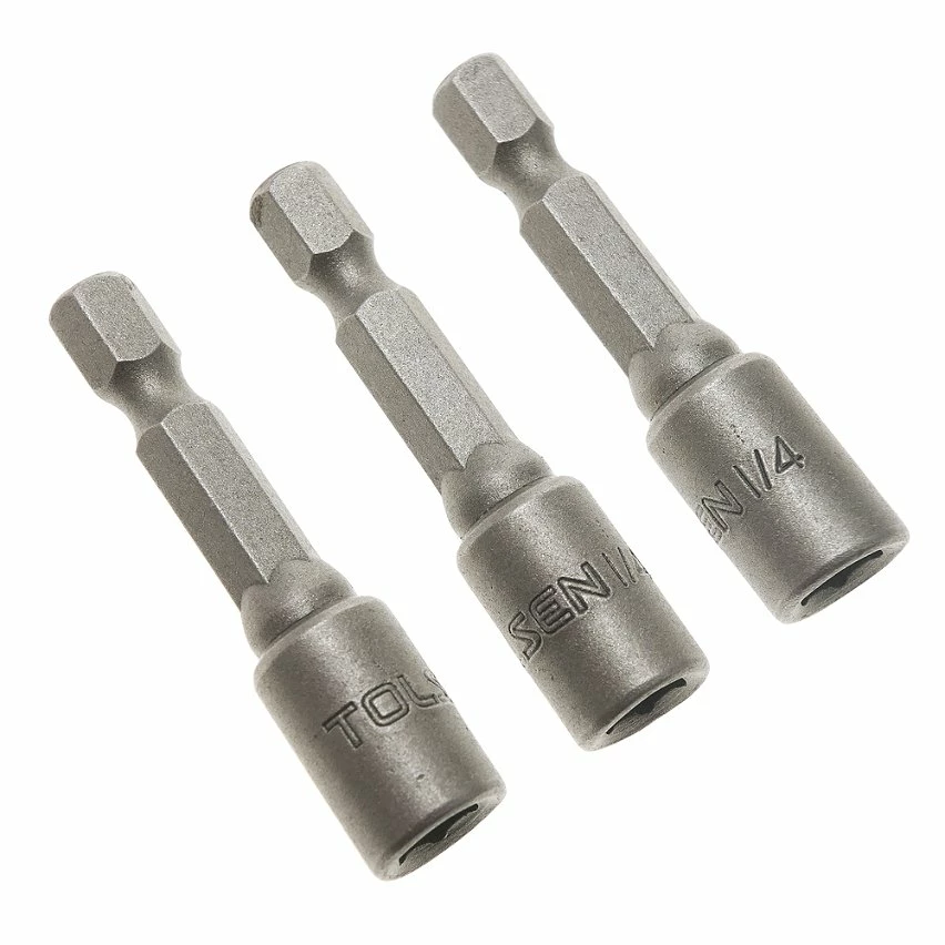 Buy 👏 BeMatik Adaptateur hexagonale écrou pilote embout 3 pièce de 1/4" mm x 48 mm 1/4 hex par Tolsen 💯 1 Buy 👏 BeMatik Adaptateur hexagonale écrou pilote embout 3 pièce de 1/4" mm x 48 mm 1/4 hex par Tolsen 💯