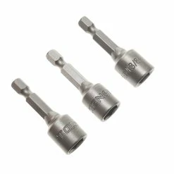 Deals 😀 BeMatik Adaptateur hexagonale écrou pilote embout 3 pièce de 3/8" mm x 48 mm 1/4 hex par Tolsen 🛒