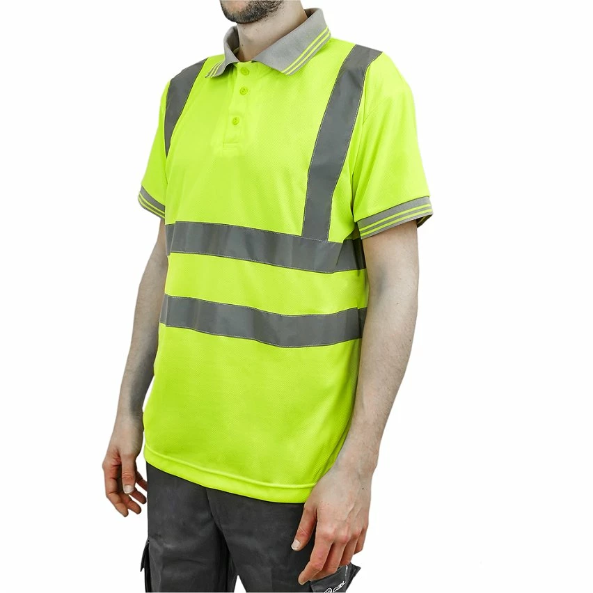 Best Sale ⌛ PrimeMatik Chemise polo manche courte avec réflexion jaune pour la sécurité d'emploi taille L 🎉 1 Best Sale ⌛ PrimeMatik Chemise polo manche courte avec réflexion jaune pour la sécurité d'emploi taille L 🎉