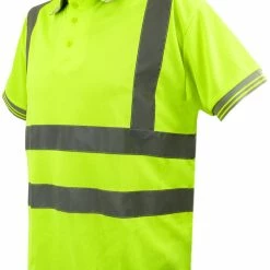 Brand new 👍 PrimeMatik Chemise polo manche courte avec réflexion jaune pour la sécurité d'emploi taille XL 🛒 -Pas Cher Facom Magasin 8434852085588 6 1