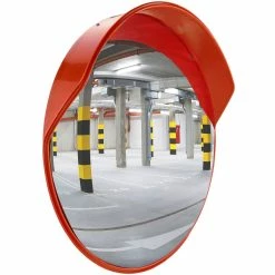 Budget ⭐ PrimeMatik Sécurité miroir convexe surveillance extérieur 45cm avec fixation murale 🎁
