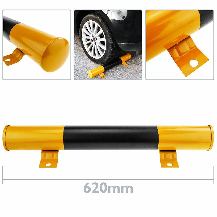 New ✨ PrimeMatik Butoir de stationnement Arrêt roue pour parking en métal et réflecteurs 60 cm 😉 2 New ✨ PrimeMatik Butoir de stationnement Arrêt roue pour parking en métal et réflecteurs 60 cm 😉 – Image 2